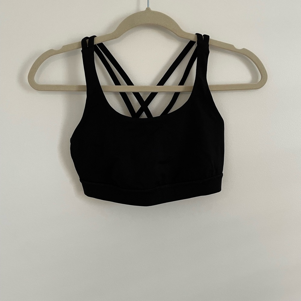 Lululemon black energy bra